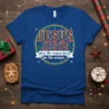 Jesus Jesus is the Reason for the Season Christmas T-Shirt with plaid text and festive wreath design
