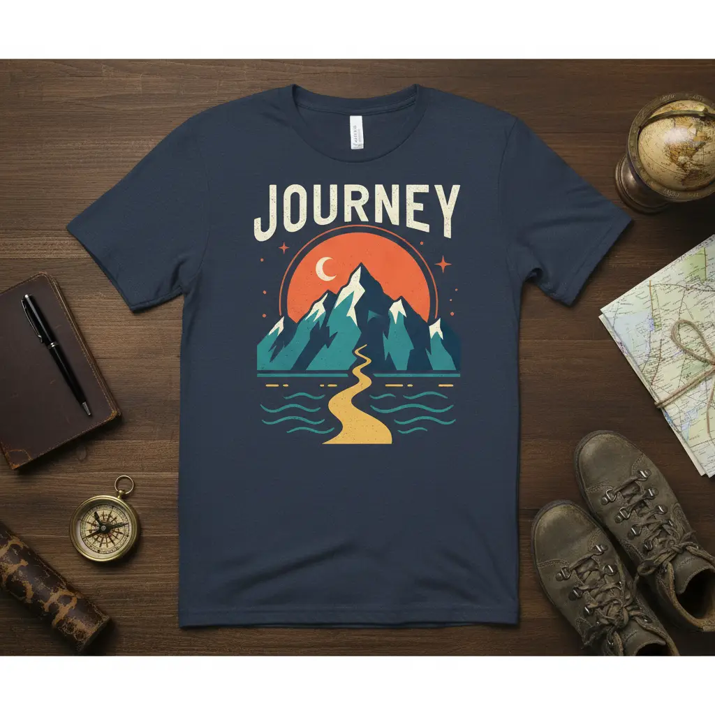 Journey Mountain Adventure T-Shirt for Explorers