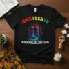 JUNETEENTH REMEMBERING MY ANCESTORS stylish graphic design printed on comfortable cotton t-shirt