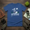 Just Another Half Mile Or So hiking quote t-shirt with mountain and trail graphic