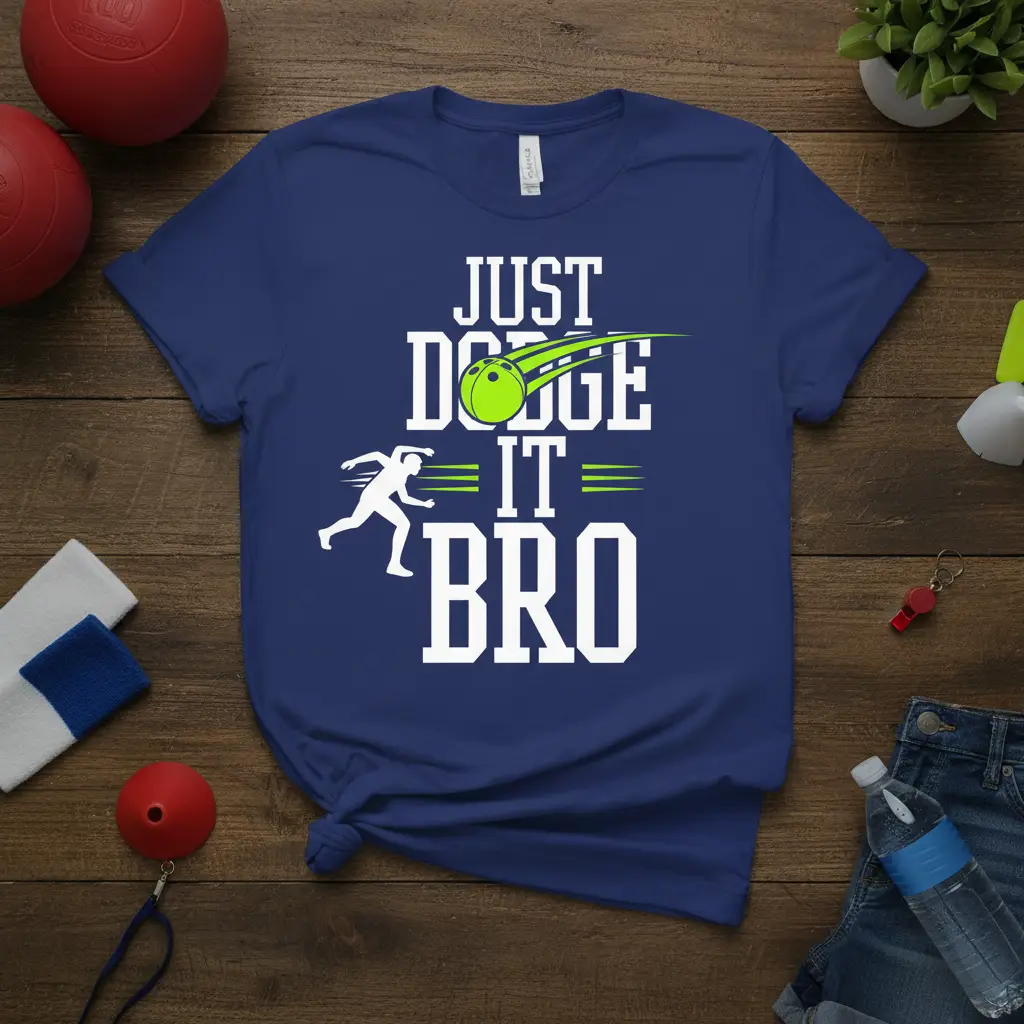Just Dodge It Bro Dodgeball T-Shirt Funny Sports Gift