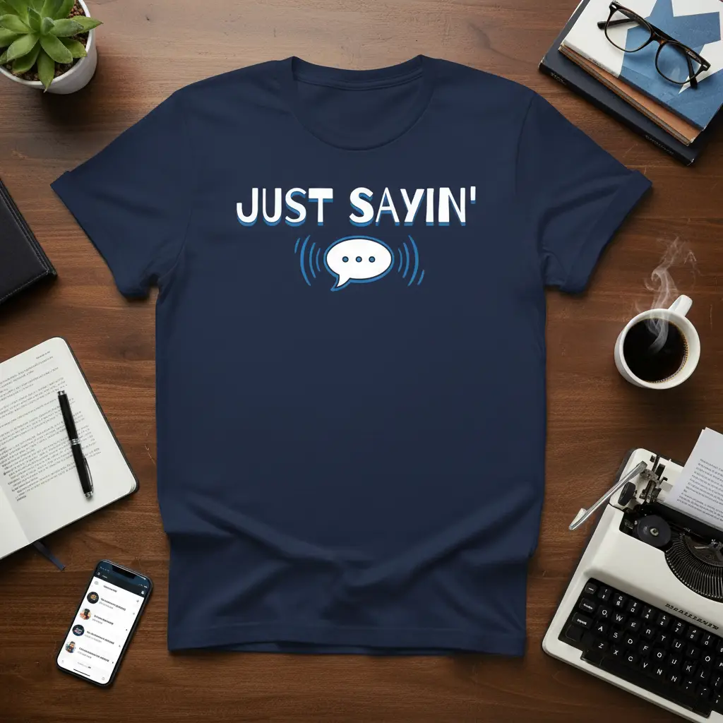Just Sayin’ Funny Quote T-Shirt Witty Casual Apparel