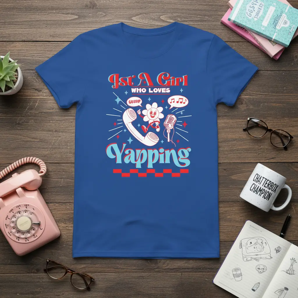 Just a Girl Who Loves Gossip Yapping T-Shirt Funny Gift