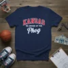 Kansas Be Aware Of The Phog t-shirt design with bold red and white text and a cursive "Phog" below