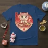 Kawaii Ramen Cat T-Shirt stylish graphic design printed on comfortable cotton t-shirt