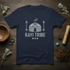 Kayi Tribe T-Shirt with a stylized yurt graphic and tribal text, symbolizing Ottoman heritage and Turkish culture