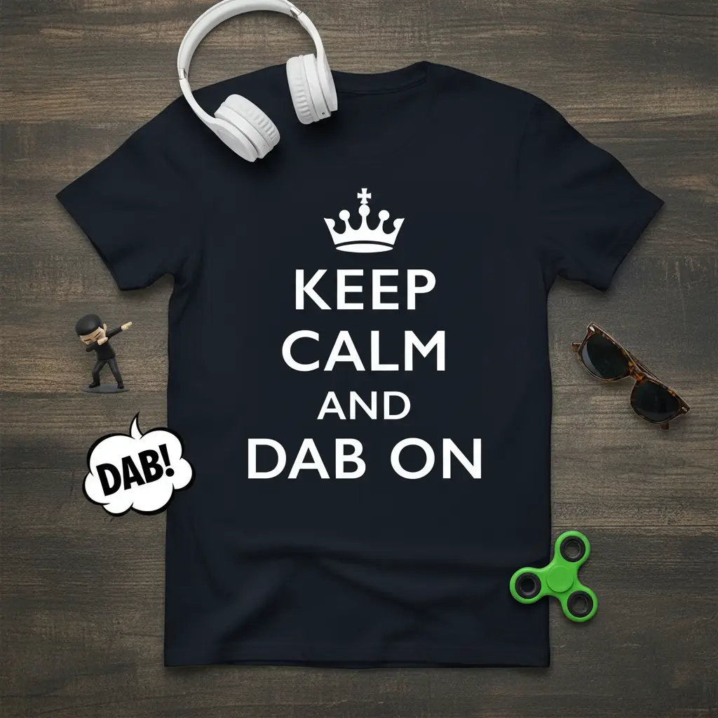 Keep Calm and Dab on T-Shirt Funny Dab Dance Quote