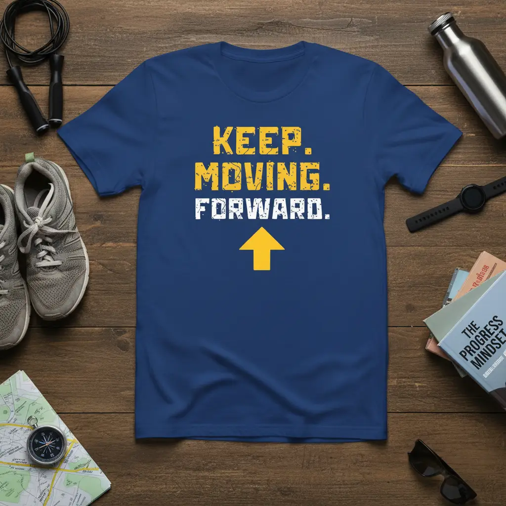 Keep Moving Forward Motivational Quote T-Shirt