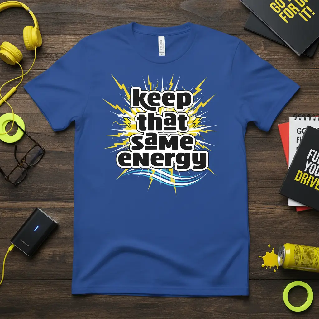 Keep That Same Energy Quote T-Shirt Motivational Gift