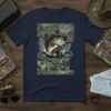 Keeping It Reel t-shirt with a jumping bass and camouflage text, perfect for fishing enthusiasts