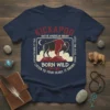 Kickapoo Native American Indian Born Wild t-shirt design with bison graphic and inspirational quotes