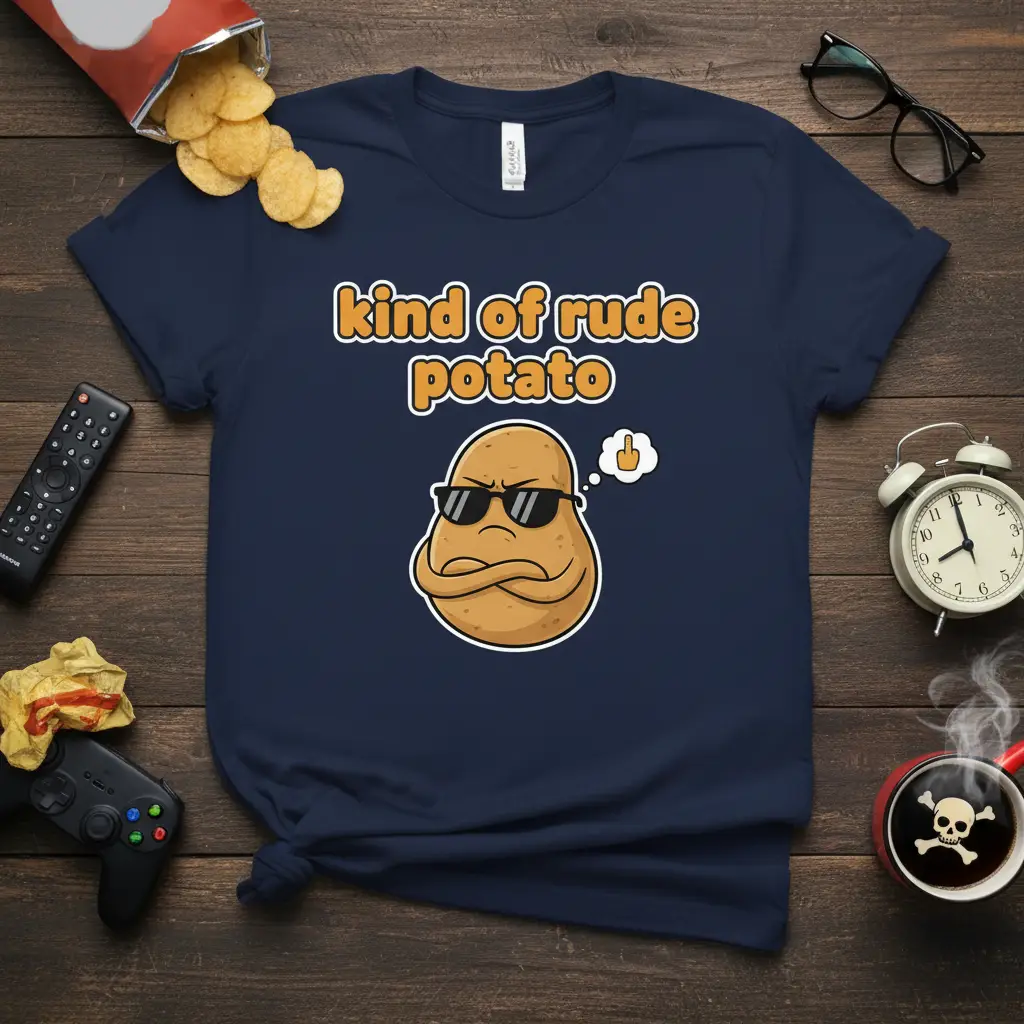 Kind of Rude Potato Funny Vegetable T-Shirt Gift