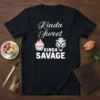 Kinda Sweet KINDA SAVAGE t-shirt with cupcake and tiger graphic