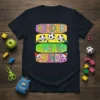Kinder Garten Kind t-shirt design with colorful text and cute soccer ball characters holding crayons