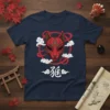 Kitsune Mask Japanese Kanji creative graphic design printed on comfortable cotton t-shirt