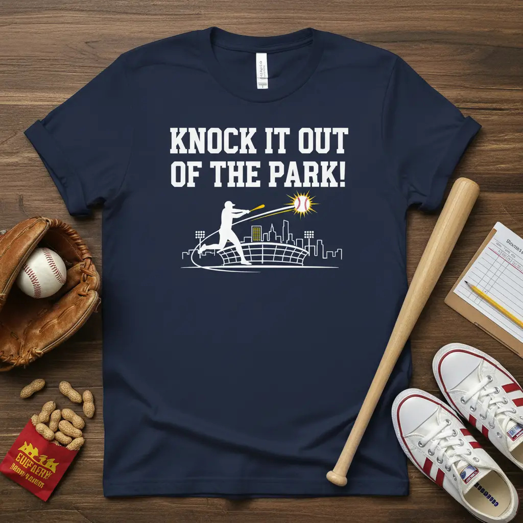 Knock It Out of the Park! Baseball T-Shirt Sports Fan Gift
