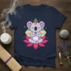 Koala Meditation Unicorn stylish graphic design printed on comfortable cotton t-shirt