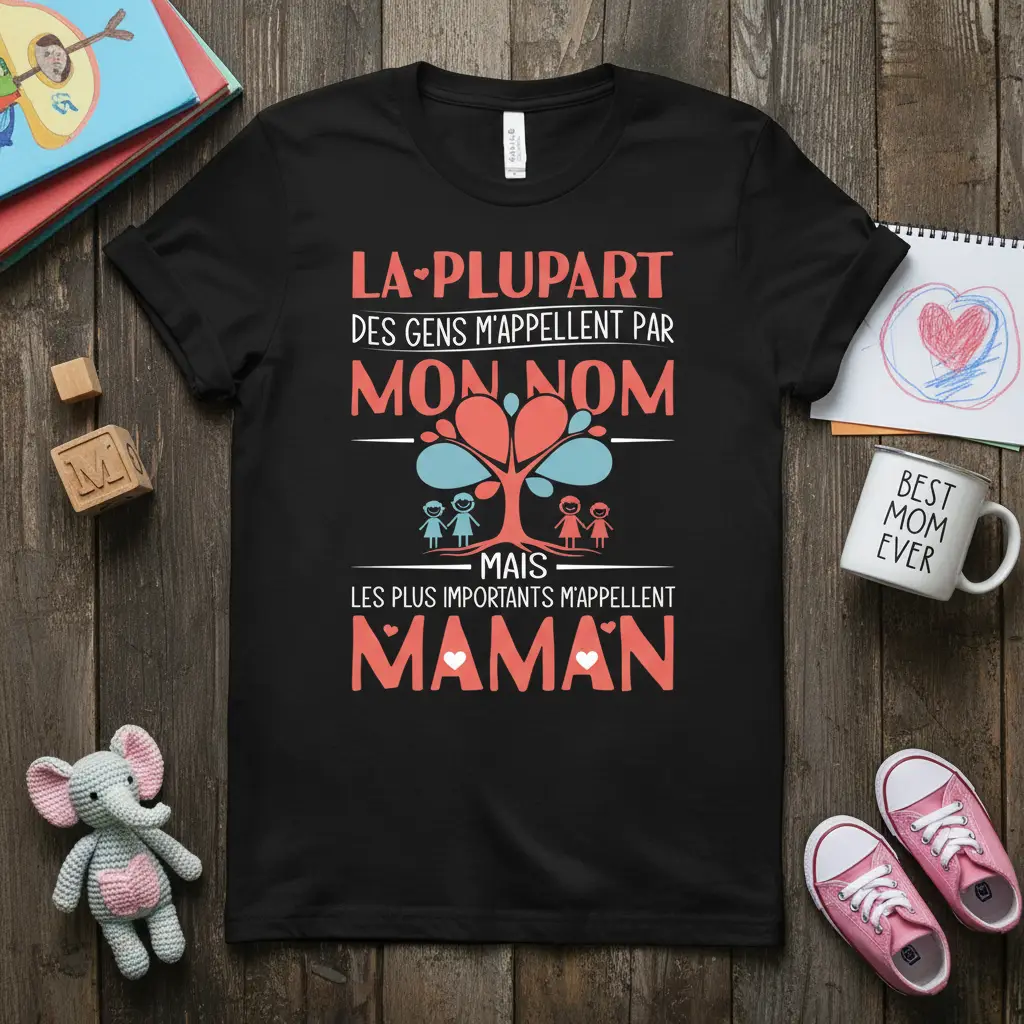 La Plupart Des Gens M’appellent Maman T-Shirt French Gift