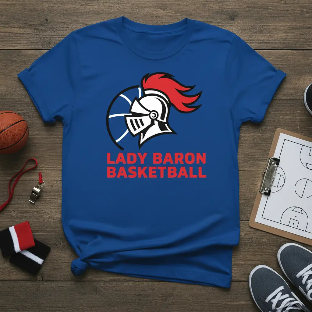 Lady Baron Basketball T-Shirt Team Spirit Gear