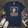 Land of the Rizz Since 1776 t-shirt with a graphic of George Washington wearing sunglasses and a red hat