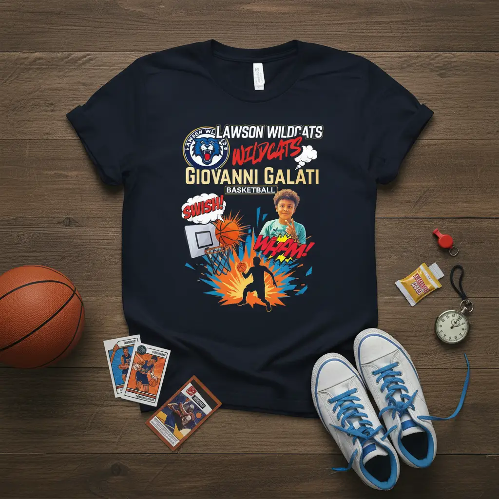 Lawson Wildcats Giovanni Galati Basketball T-Shirt