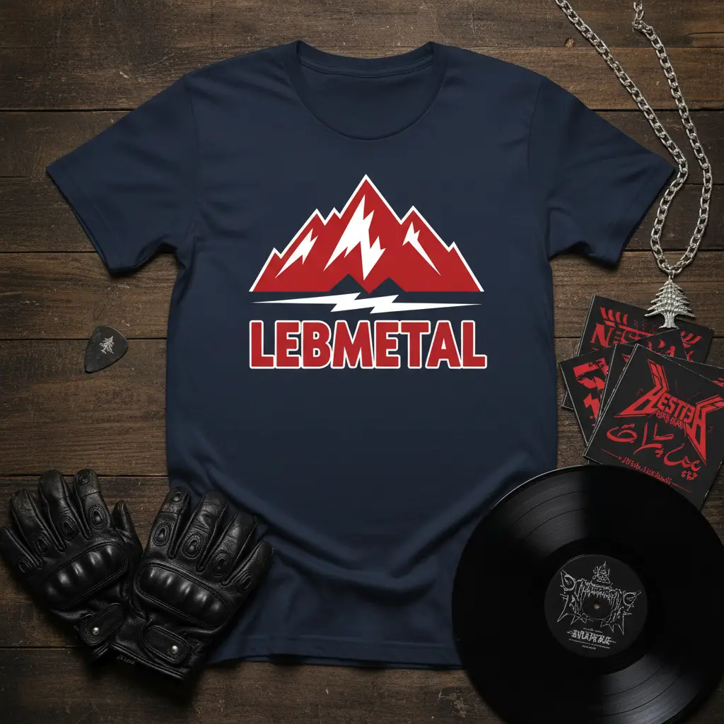 Lebmetal Mountain Logo T-Shirt Unique Music Fan Gift