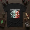 Legendary Showdown T-Shirt featuring two fantasy warriors in an epic archery battle, with moon and fire elements