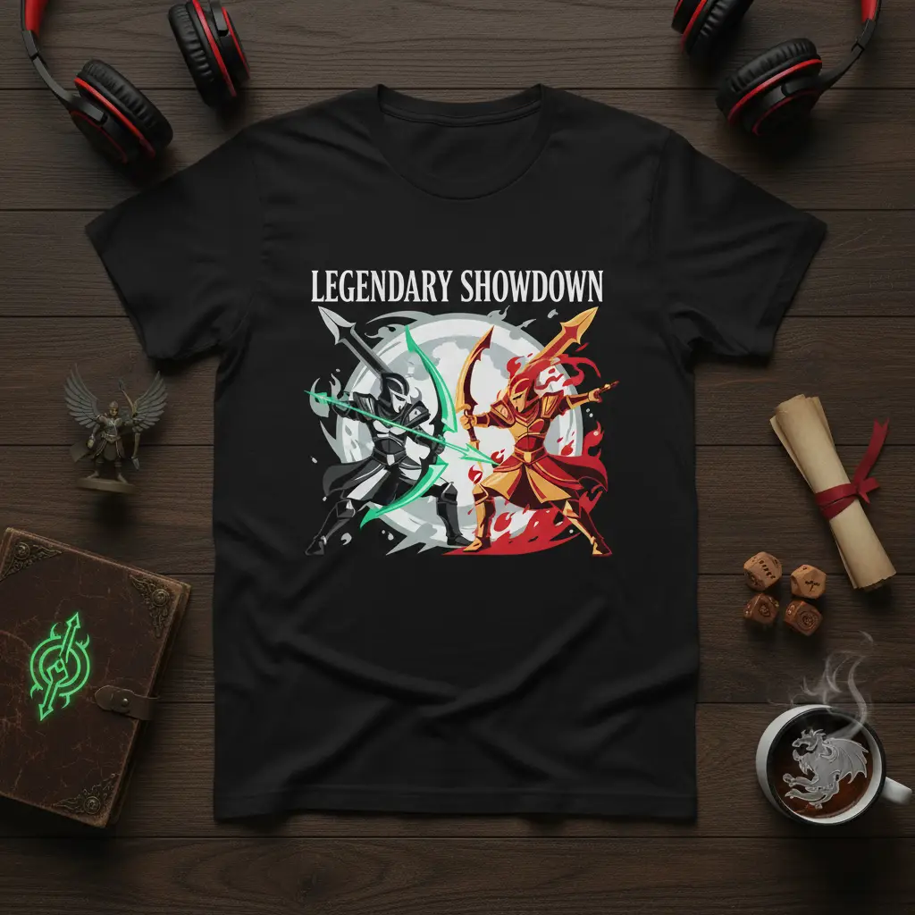 Legendary Showdown T-Shirt Epic Fantasy Gamer Gift