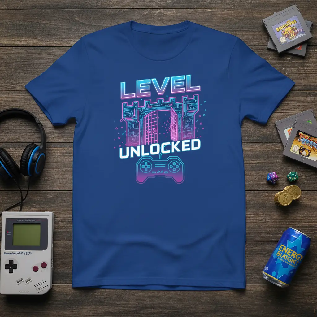 Level Unlocked Gamer T-Shirt Birthday Gift for Gamers