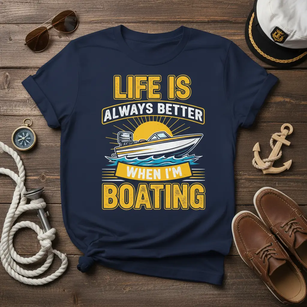 Life Is Always Better When I’m Boating T-Shirt