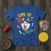Life Is Awesome Husky T-Shirt detailed graphic design printed on comfortable cotton t-shirt