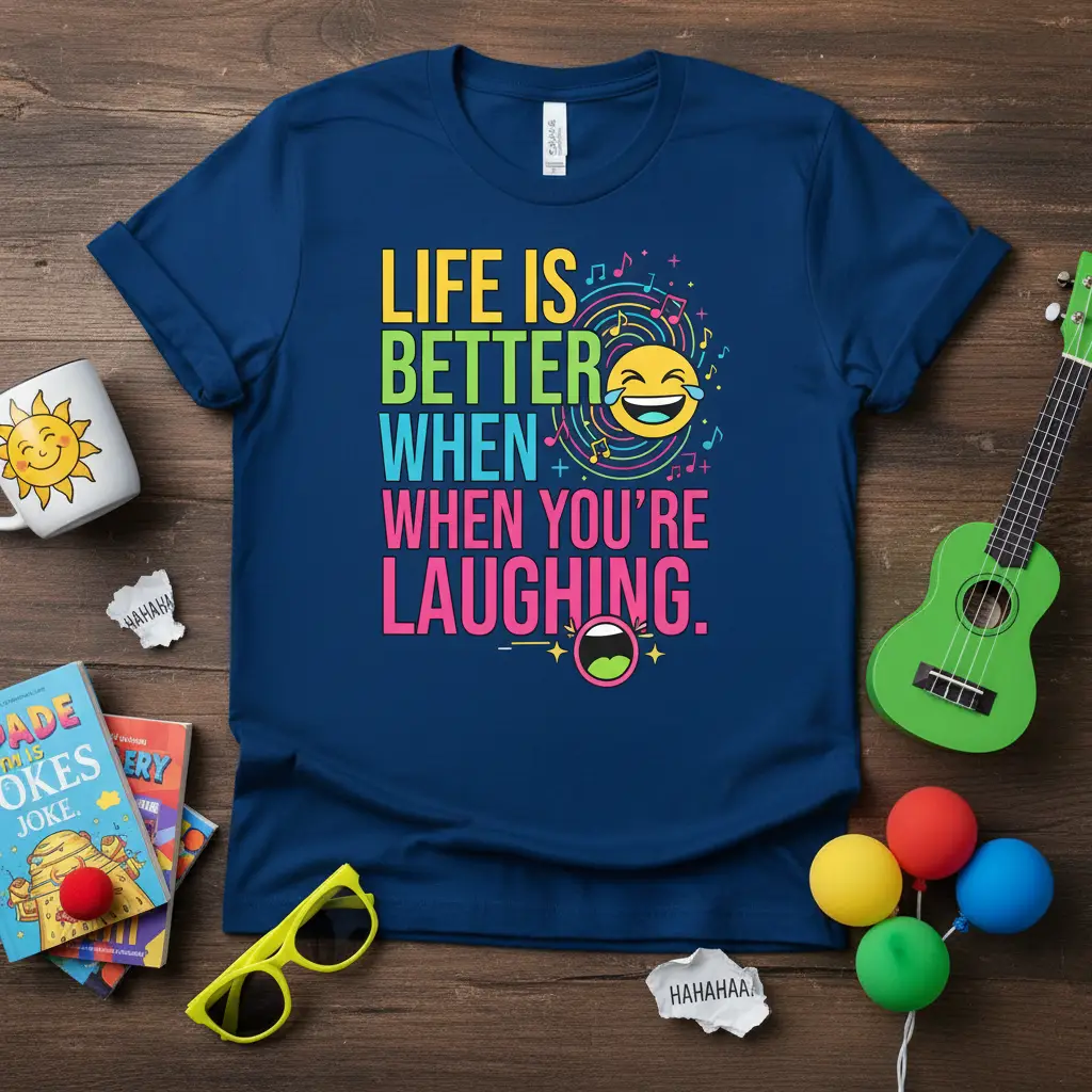 Life Is Better When You’re Laughing Funny Quote T-Shirt