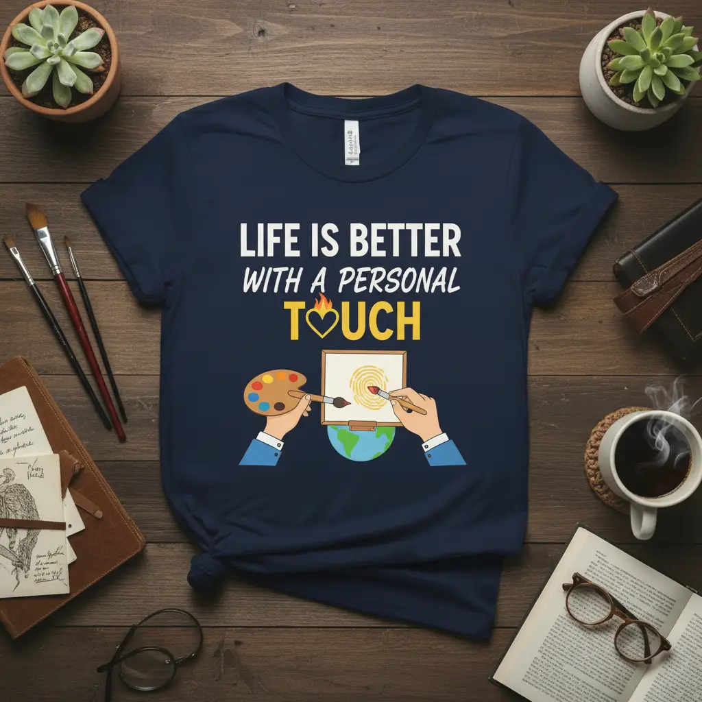 Life Is Better With a Personal Touch T-Shirt for Artists