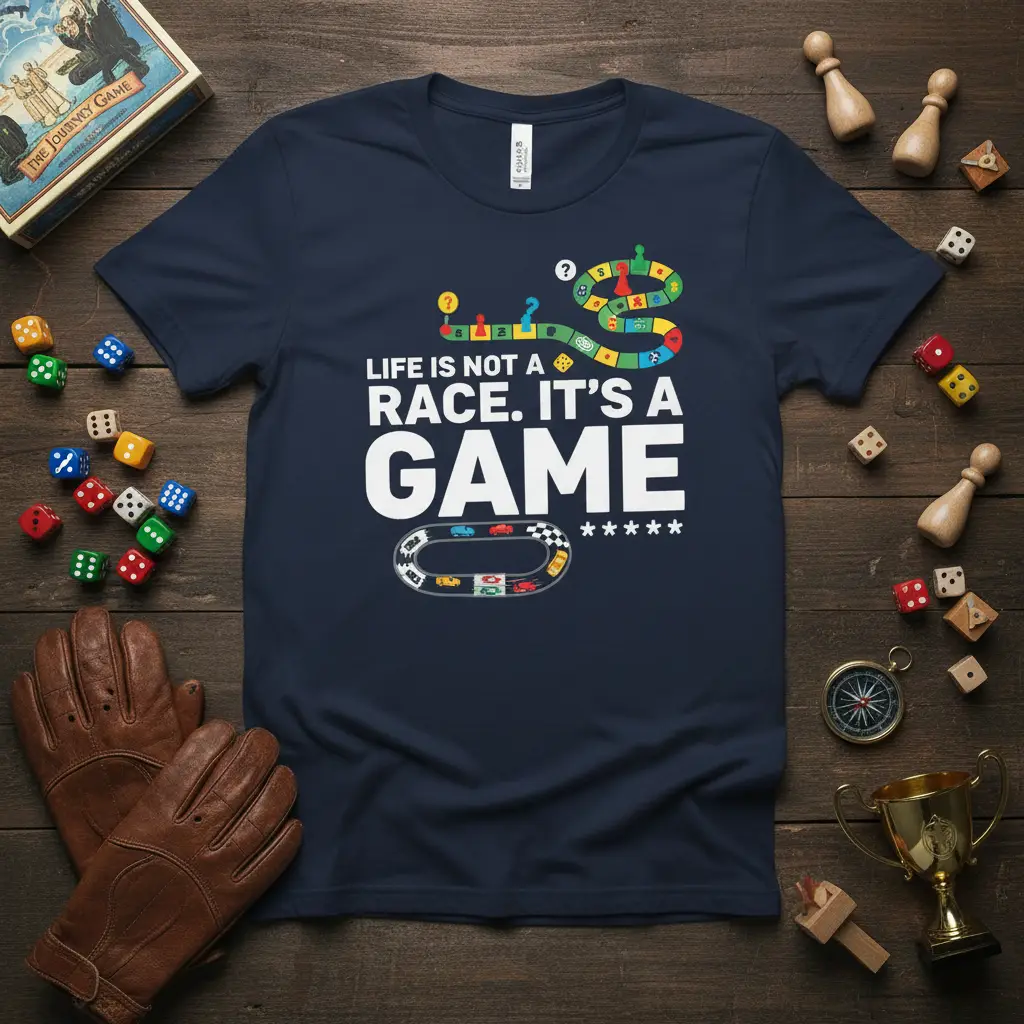 Life Is Not a Race It’s a Game T-Shirt Gamer Gift