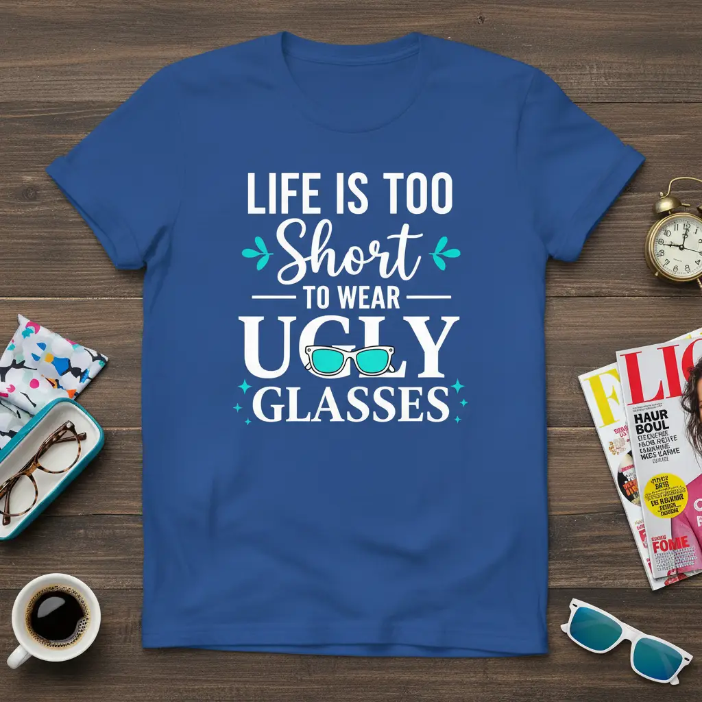 Life Is Too Short to Wear Ugly Glasses T-Shirt