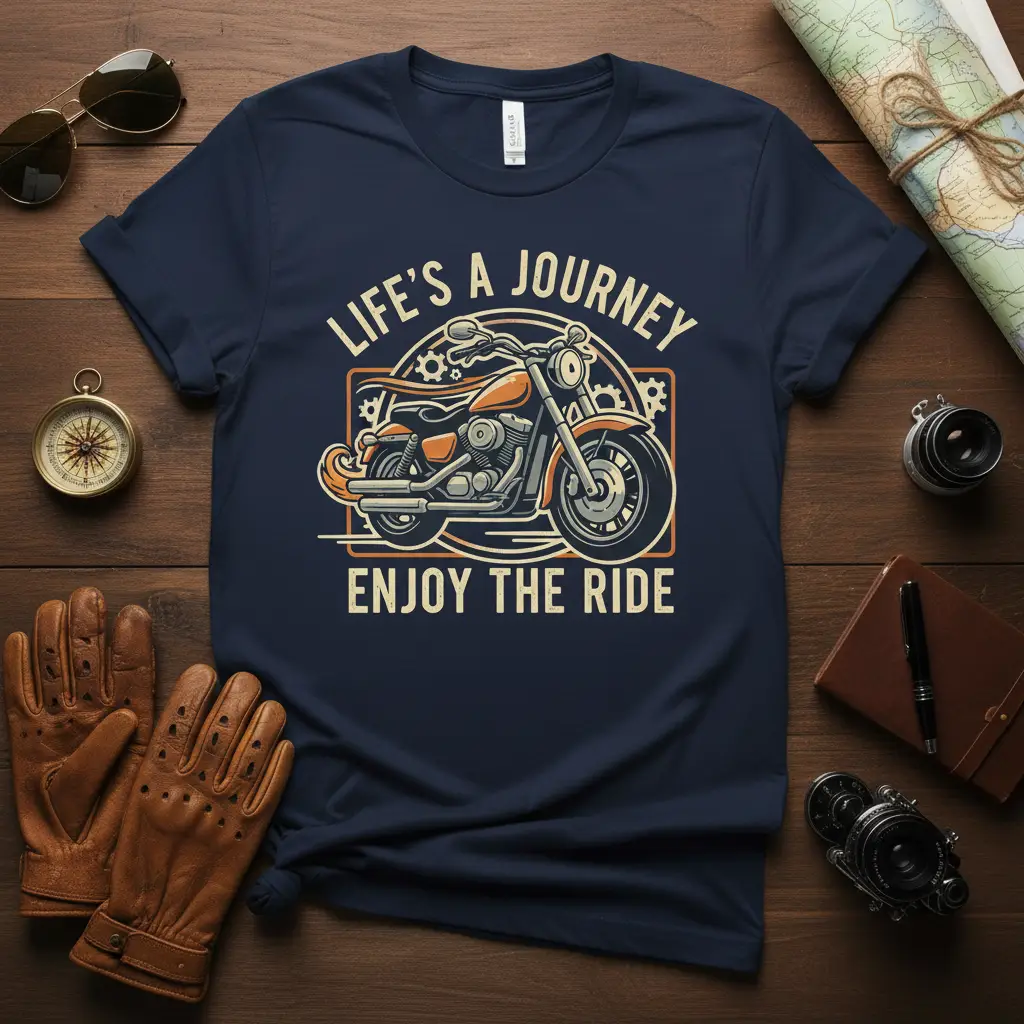 Life’s a Journey Enjoy the Ride Motorcycle T-Shirt
