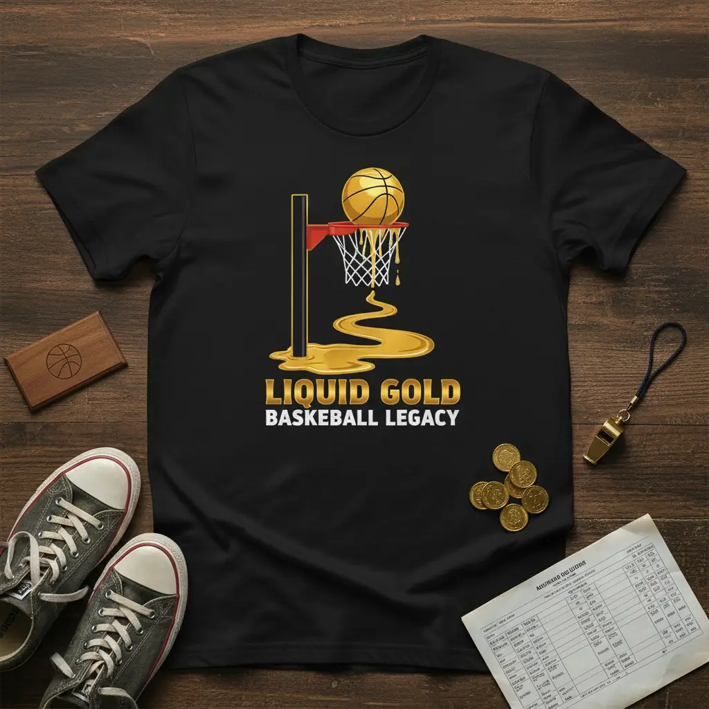 Liquid Gold Basketball Legacy T-Shirt Sports Fan Gift