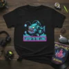 Black t-shirt with "Listen to the Lure" neon text and a cartoon anglerfish wearing headphones