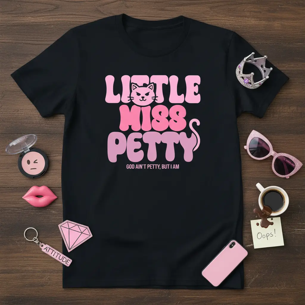 Little Miss Petty God Ain’t Petty but I Am T-Shirt