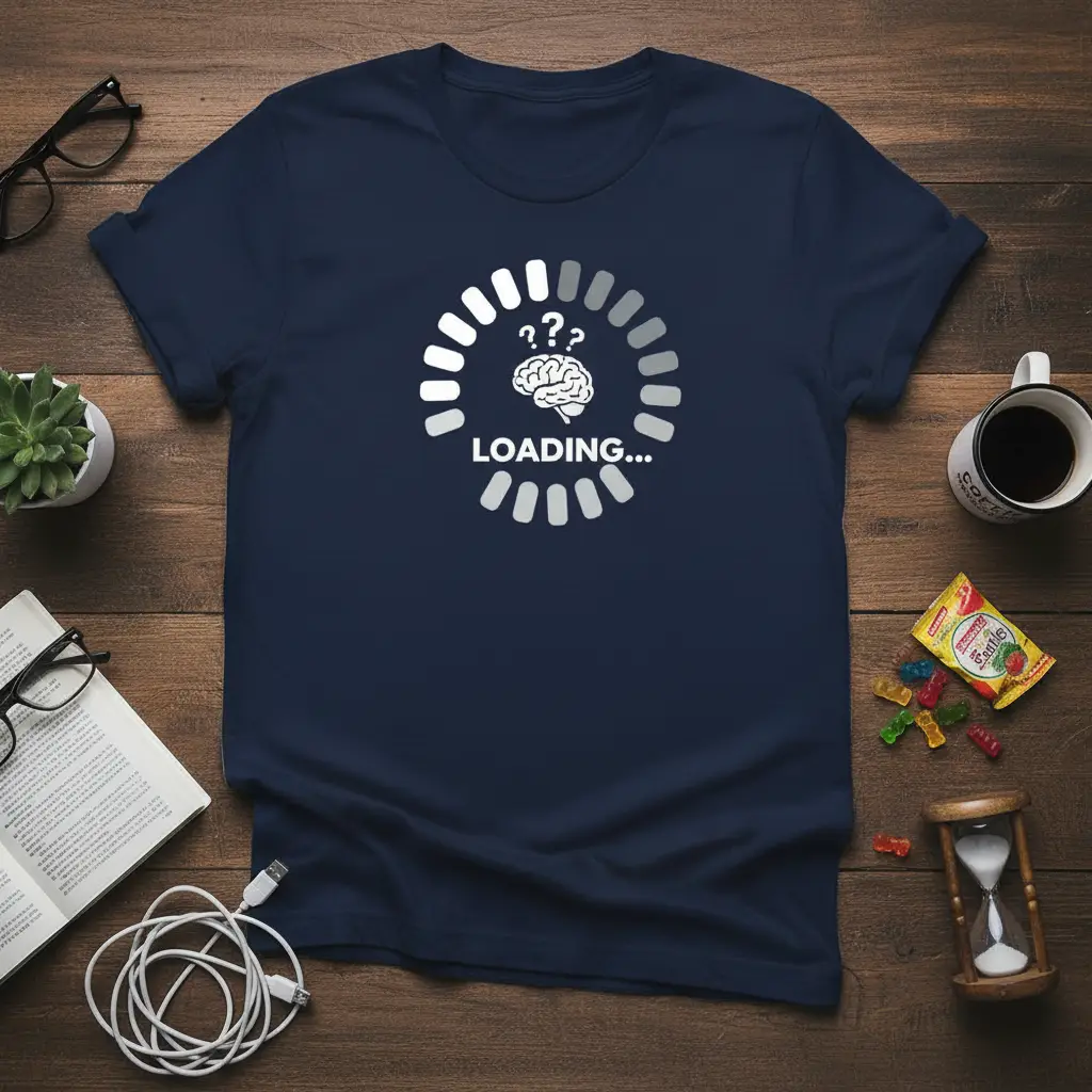 Loading Brain ??? Loading T-Shirt Funny Intellectual Gift