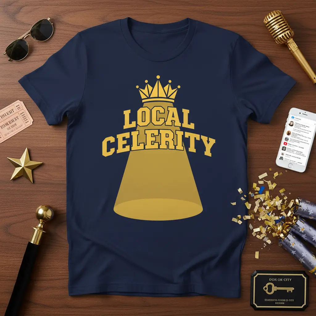 Local Celebrity T-Shirt Funny Hometown Hero Gift for Stars