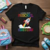 Preschooler "Look Out Preschool Here I Come" t-shirt with a cartoon rocket launching with a rainbow trail