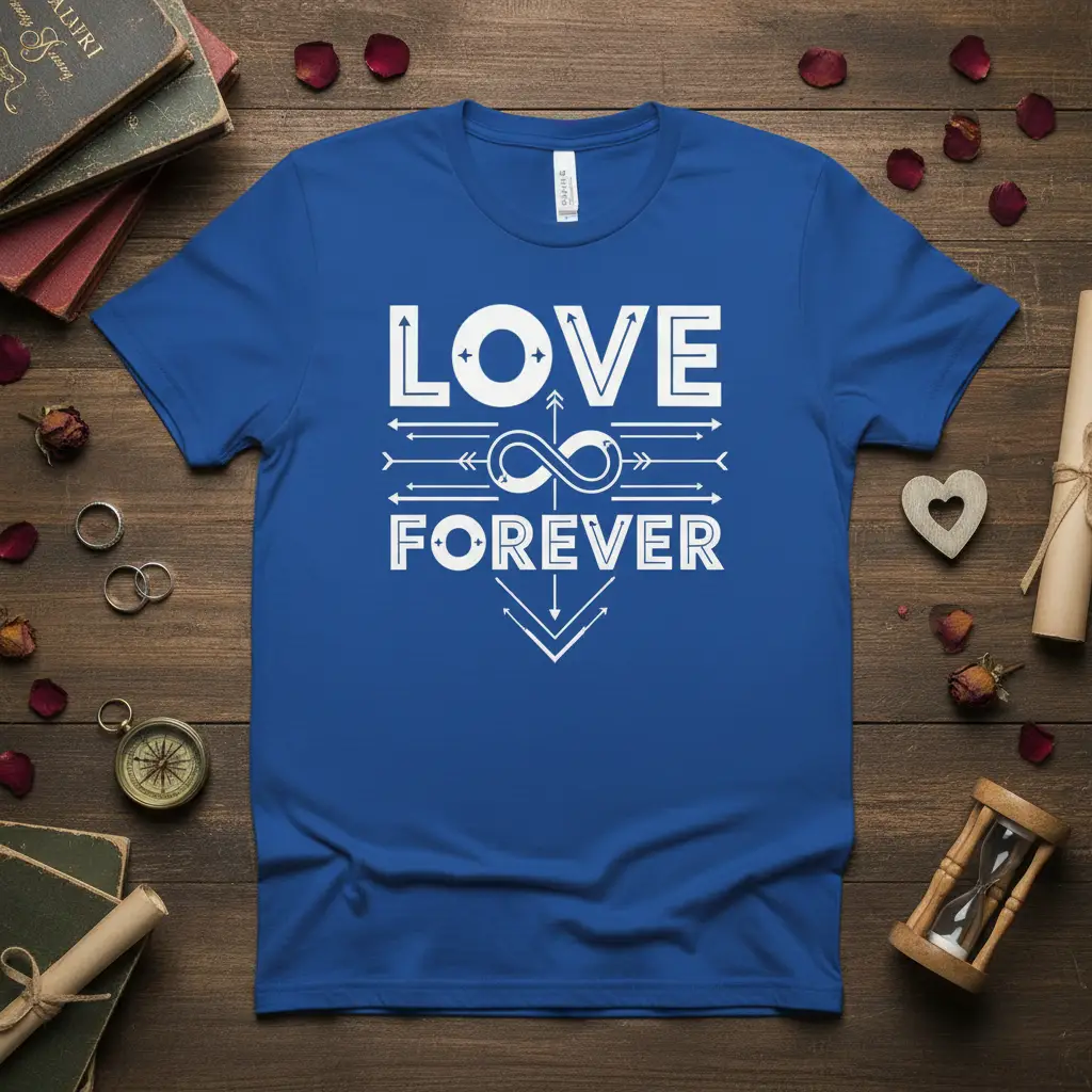 Love Forever Infinity Symbol T-Shirt Romantic Gift