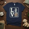 Love Mama Dog Paw eye-catching graphic design printed on comfortable cotton t-shirt