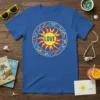 LOVE SUN DESIGN bold graphic design printed on comfortable cotton t-shirt