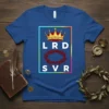 LRD SVR Christian T-Shirt with crown and thorny crown design in white and red