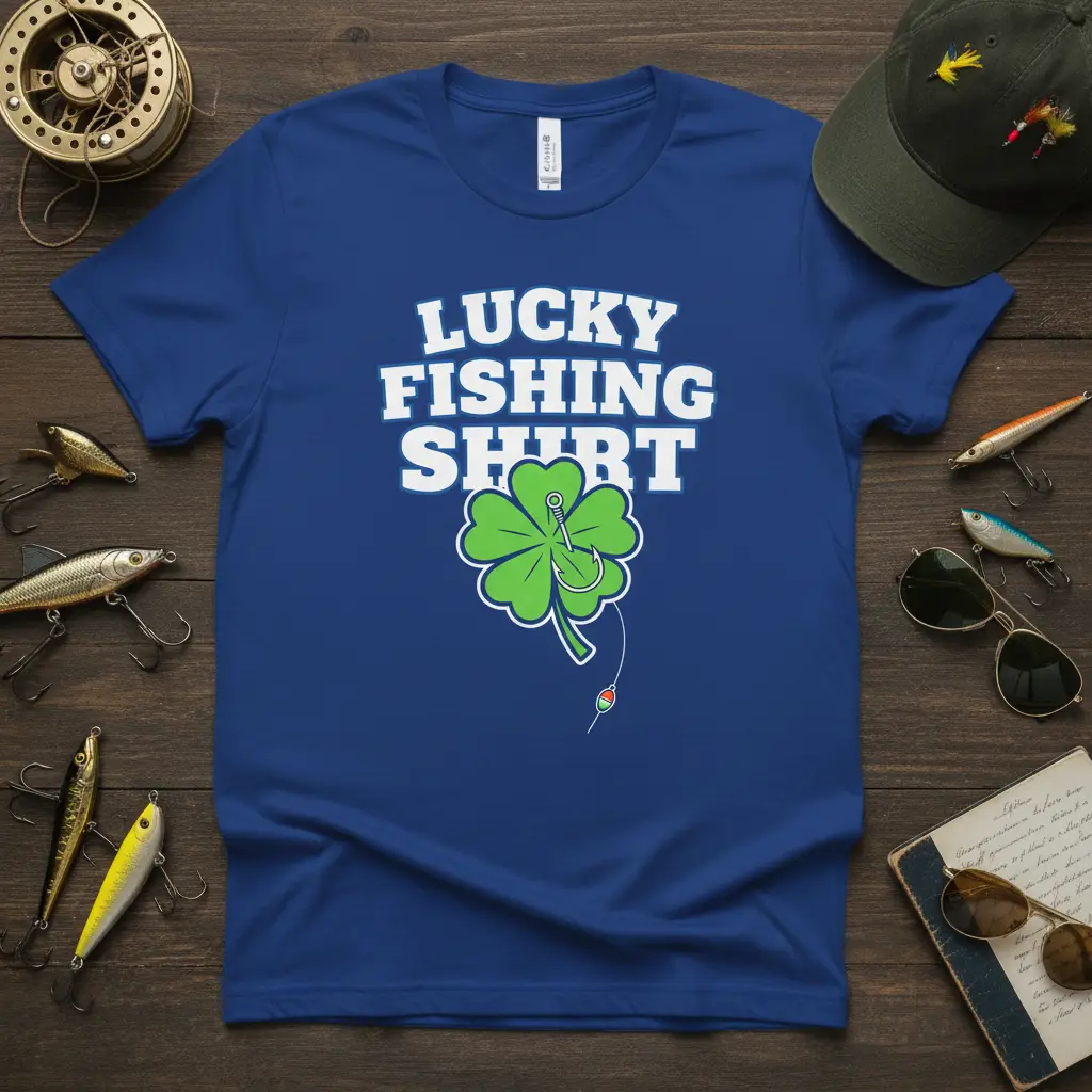 Lucky Fishing Shirt St. Patrick’s Day Gift for Anglers T-Shirt