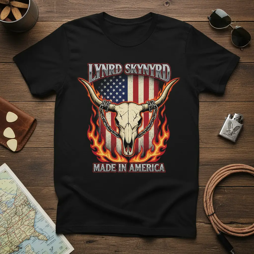 Lynyrd Skynyrd Made in America Rock T-Shirt Gift