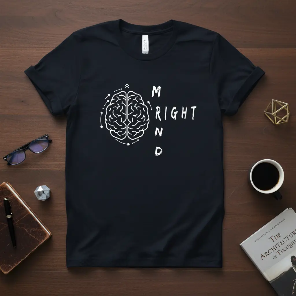 M Right N D T-Shirt Smart Genius Mind Intellectual Quote