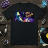 Mac Tonight vintage fast food mascot t-shirt design with retro aesthetic and neon colors